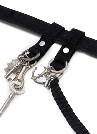 细节 - 点击放大 - KOLOR - Key Charm Braided Suede Belt