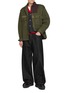模特儿示范图 - 点击放大 - KOLOR - Hybrid Cotton Jacket