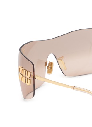 细节 - 点击放大 - MIU MIU - Main Collection Rectangle Sunglasses