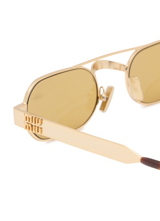 细节 - 点击放大 - MIU MIU - Main Collection Oval Sunglasses