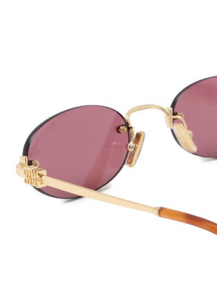 细节 - 点击放大 - MIU MIU - Main Collection Oval Sunglasses