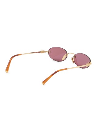模特儿示范图 - 点击放大 - MIU MIU - Main Collection Oval Sunglasses