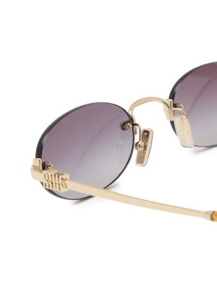 细节 - 点击放大 - MIU MIU - Main Collection Oval Sunglasses