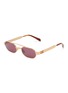 首图 - 点击放大 - MIU MIU - Metal Oval Sunglasses
