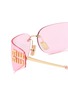 细节 - 点击放大 - MIU MIU - Fashion Show Metal Rectangle Sunglasses