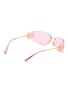模特儿示范图 - 点击放大 - MIU MIU - Fashion Show Metal Rectangle Sunglasses