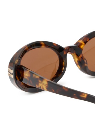 细节 - 点击放大 - MIU MIU - Main Collection Oval Sunglasses