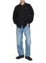 模特儿示范图 - 点击放大 - BARRIE - Logo Embroidered Vichy Button Down Shirt