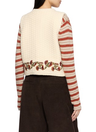 背面 - 点击放大 - INTO THE EAST - 手工刺绣针织马甲