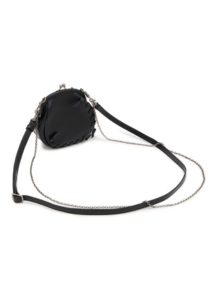细节 - 点击放大 - Y'S - Mini Metal Clasp Leather Shoulder Bag