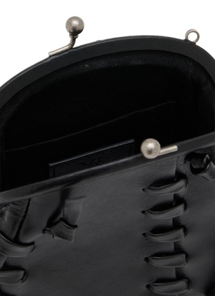 细节 - 点击放大 - Y'S - Mini Metal Clasp Leather Shoulder Bag