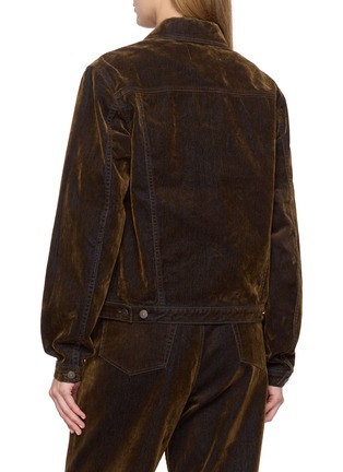 背面 - 点击放大 - TONYWACK - Oversized Flock Denim Trucker Jacket