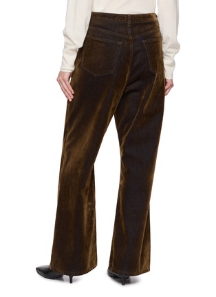 背面 - 点击放大 - TONYWACK - Flocked Dark Wash Denim Flared Pants