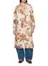 首图 - 点击放大 - BOKJA - Floral Rounded Collar Long Coat