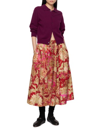 模特儿示范图 - 点击放大 - BOKJA - Elasticated Flared Midi Skirt