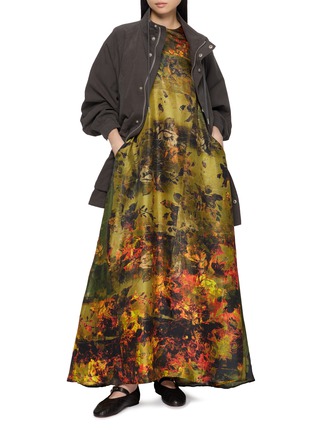 模特儿示范图 - 点击放大 - BOKJA - Printed A-Line Maxi Dress