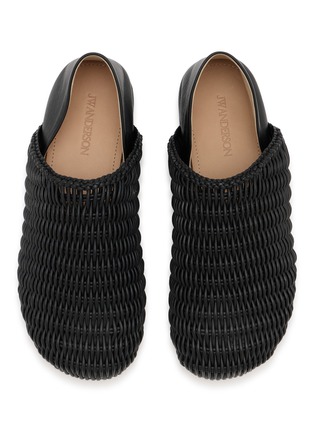 细节 - 点击放大 - JW ANDERSON - Woven Leather Slipper Mules