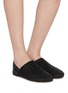 模特儿示范图 - 点击放大 - JW ANDERSON - Woven Leather Slipper Mules