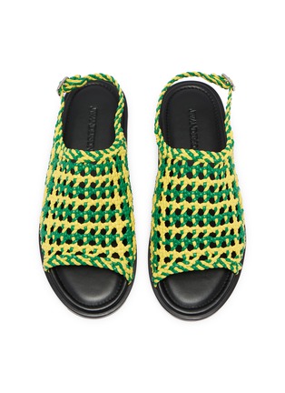 细节 - 点击放大 - JW ANDERSON - Woven Leather Sandals
