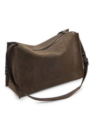 细节 - 点击放大 - JW ANDERSON - Loafer Waxed Leather Messenger Bag