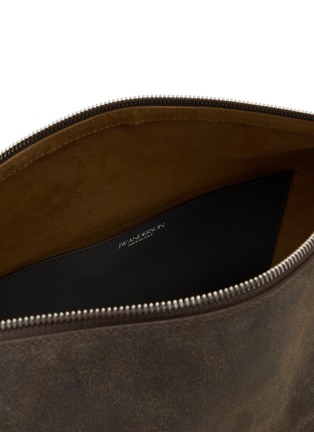 细节 - 点击放大 - JW ANDERSON - Loafer Waxed Leather Messenger Bag