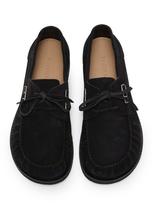 细节 - 点击放大 - JW ANDERSON - Suede Loafer Boat Shoes