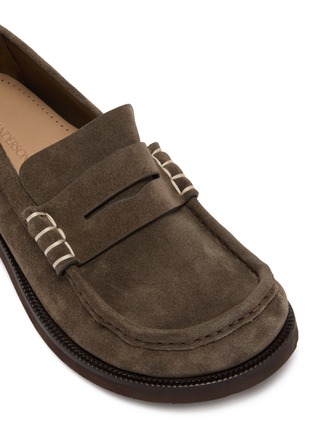 细节 - 点击放大 - JW ANDERSON - Suede Loafer Moccasins