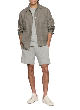 模特儿示范图 - 点击放大 - JAMES PERSE - Lightweight Jersey Crewneck T-Shirt