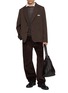 模特儿示范图 - 点击放大 - SONG FOR THE MUTE - Soft Stretch Gabardine Blazer