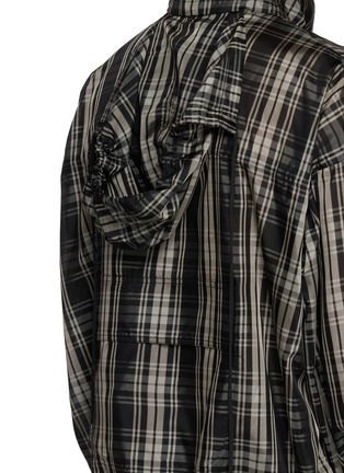 细节 - 点击放大 - SONG FOR THE MUTE - Hooded Tartan Sheer Track Jacket