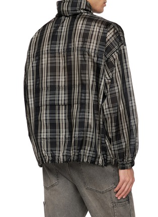 背面 - 点击放大 - SONG FOR THE MUTE - Hooded Tartan Sheer Track Jacket