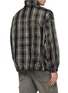 背面 - 点击放大 - SONG FOR THE MUTE - Hooded Tartan Sheer Track Jacket