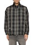 首图 - 点击放大 - SONG FOR THE MUTE - Hooded Tartan Sheer Track Jacket