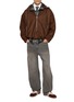 模特儿示范图 - 点击放大 - SONG FOR THE MUTE - Zip Up Brushed Wool Sweater
