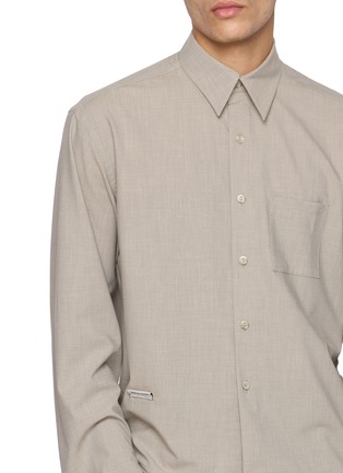  - SONG FOR THE MUTE - Cropped Pencil Stripe Shirt