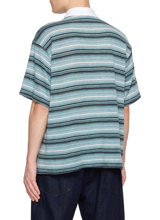 背面 - 点击放大 - SONG FOR THE MUTE - Gym Polo Striped Knit Shirt
