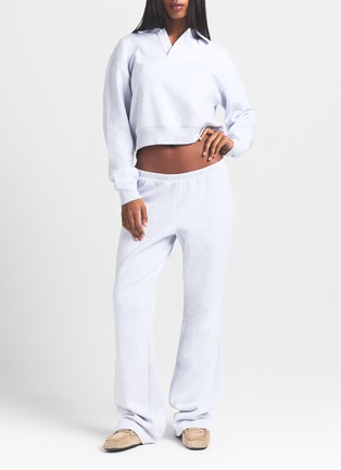 细节 - 点击放大 - SKIMS - COTTON FLEECE 长袖 POLO 卫衣