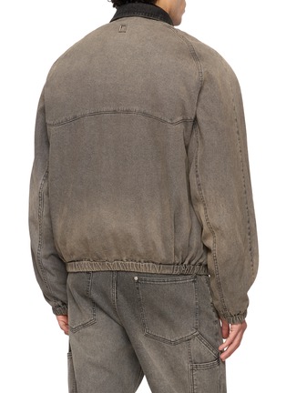 背面 - 点击放大 - WOOYOUNGMI - Logo Embroidered Medium Wash Denim Jacket