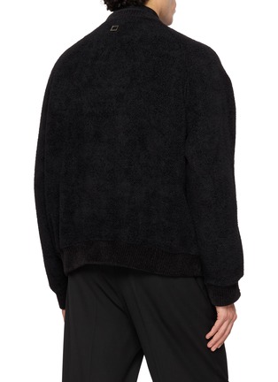 背面 - 点击放大 - WOOYOUNGMI - Leather Patch Zip Up Sweatshirt
