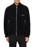 首图 - 点击放大 - WOOYOUNGMI - Leather Patch Zip Up Sweatshirt
