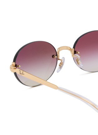 细节 - 点击放大 - RAY-BAN - Metal Oval Sunglasses