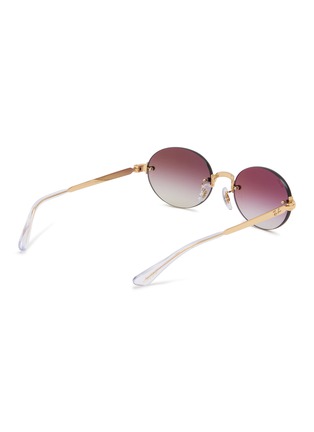 模特儿示范图 - 点击放大 - RAY-BAN - Metal Oval Sunglasses