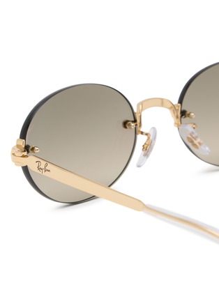 细节 - 点击放大 - RAY-BAN - Metal Oval Sunglasses