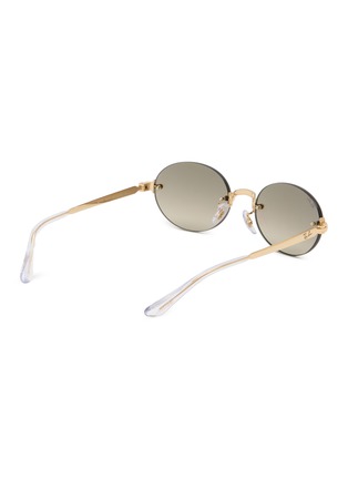 模特儿示范图 - 点击放大 - RAY-BAN - Metal Oval Sunglasses
