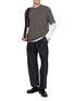 模特儿示范图 - 点击放大 - KANEMASA PHIL - 36g High Twist Short Sleeve T-Shirt