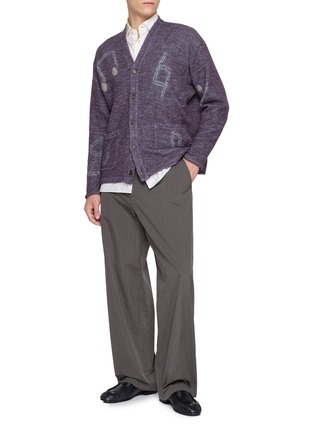 模特儿示范图 - 点击放大 - SUZUSAN - Musical Note Knit Cardigan
