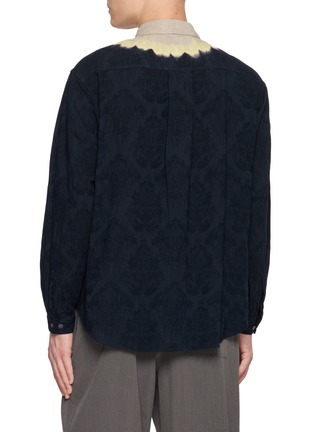 背面 - 点击放大 - SUZUSAN - Long Sleeve Tie Dye Centre Band Cotton Linen Shirt