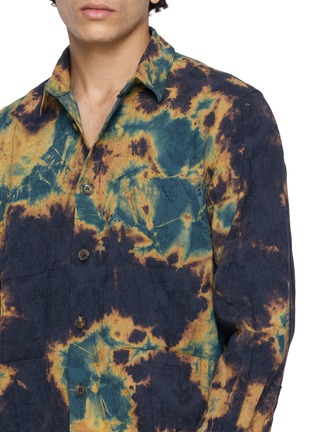  - SUZUSAN - Splatter Dyed Pocket Cotton Linen Shirt Jacket