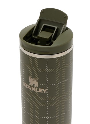 细节 –点击放大 - STANLEY - Transit Fliptop Mug 16oz — Moss Plaid
