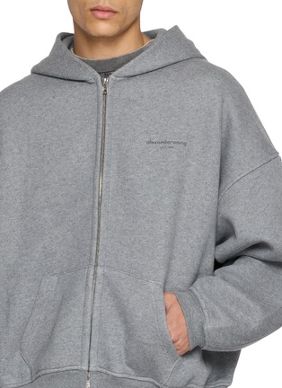  - ALEXANDERWANG - 连帽拉链毛圈卫衣